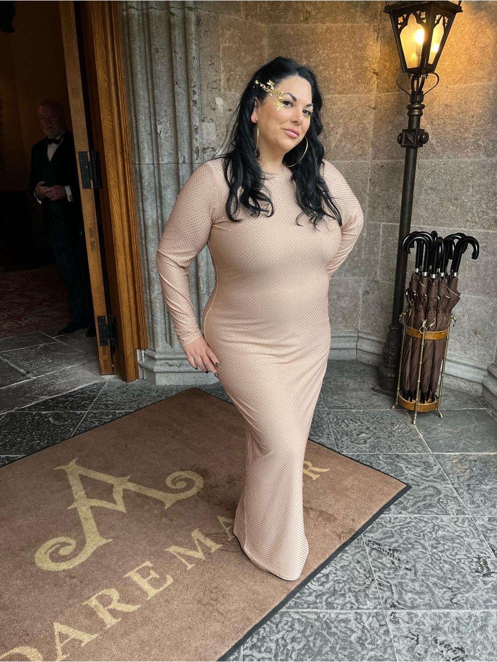 Good American Crystal Maxi Dress